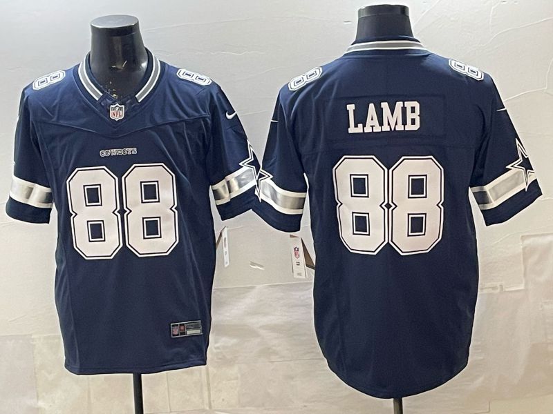 Men 2026 Dallas Cowboys #88 Lamb Blue 3th generations Nike Limited NFL Jersey style 05
